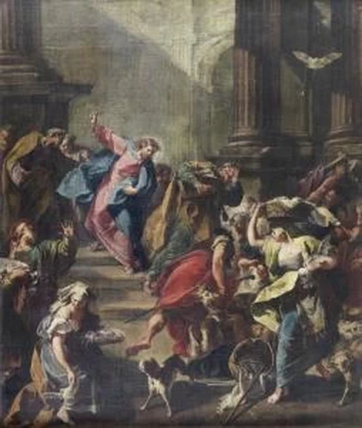 28-Gesù scaccia i mercanti dal tempio